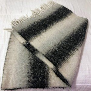 Unisex Neutral Striped Scarf